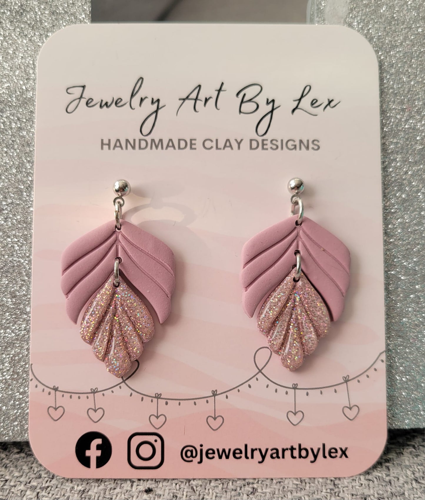 Rose Gold Feather Dangles