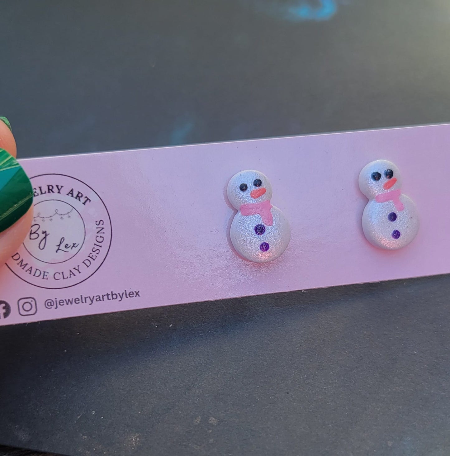 Shimmer Snowgirl Studs