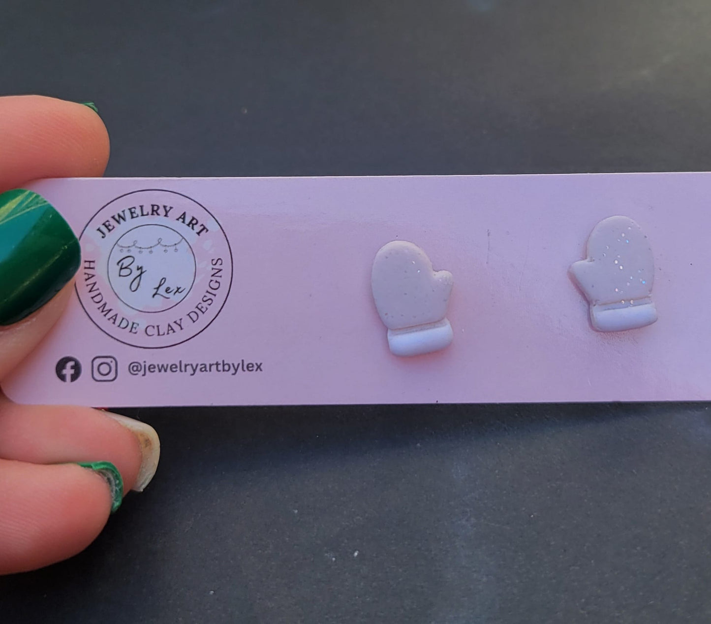 Vanilla Mitten Studs