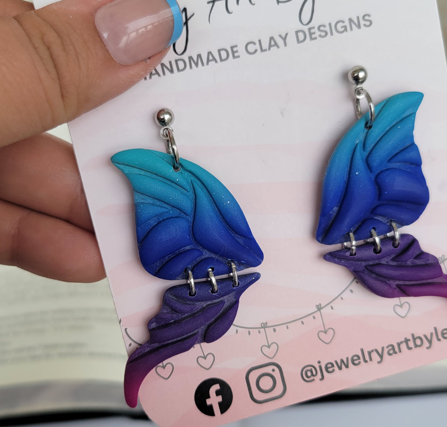 Fairy Wing Dangles- Mermaid