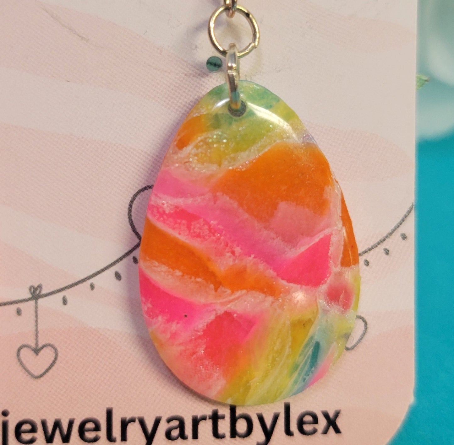 Spring Marble Egg Dangles