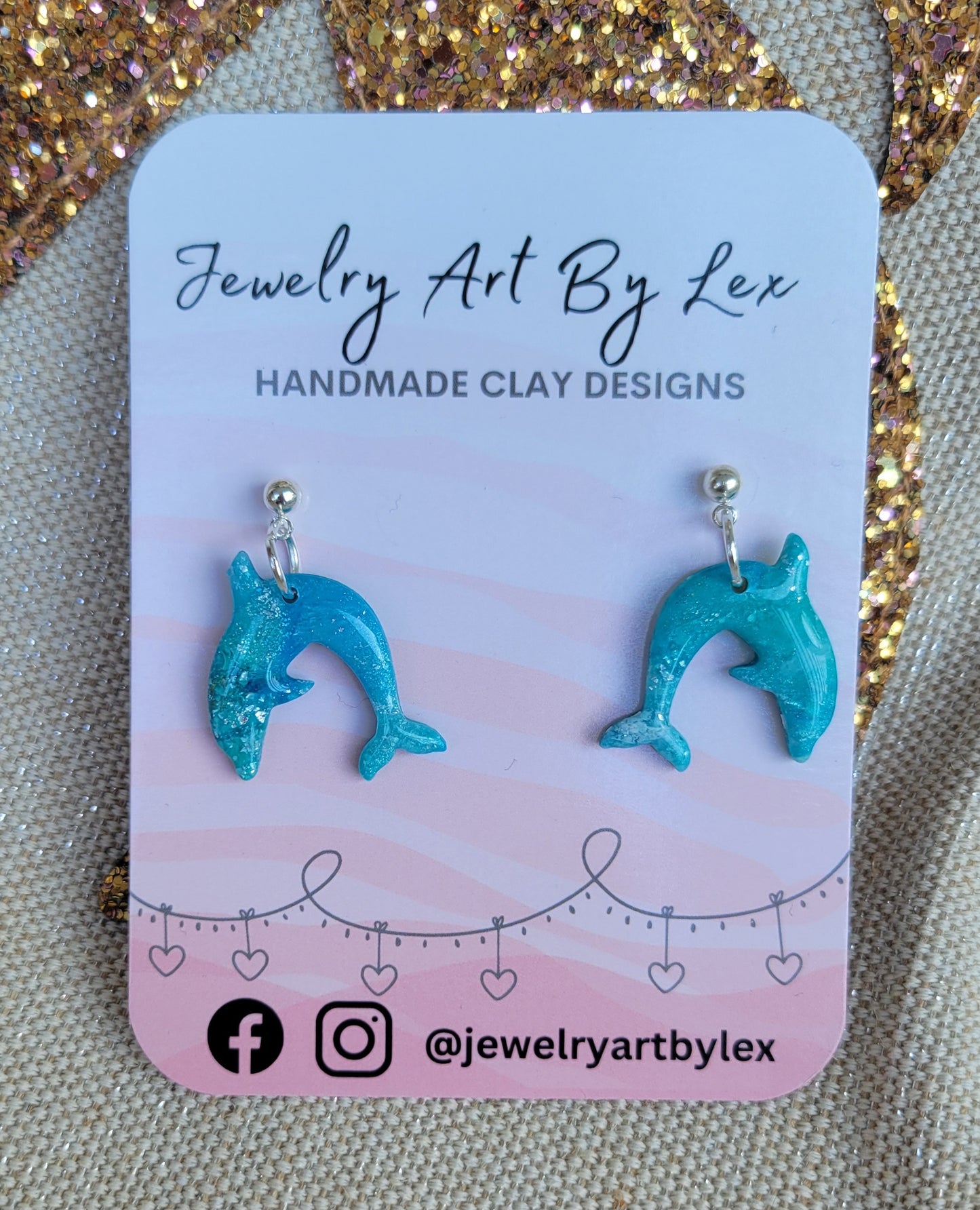 Turquoise Waters Dolphin Dangles