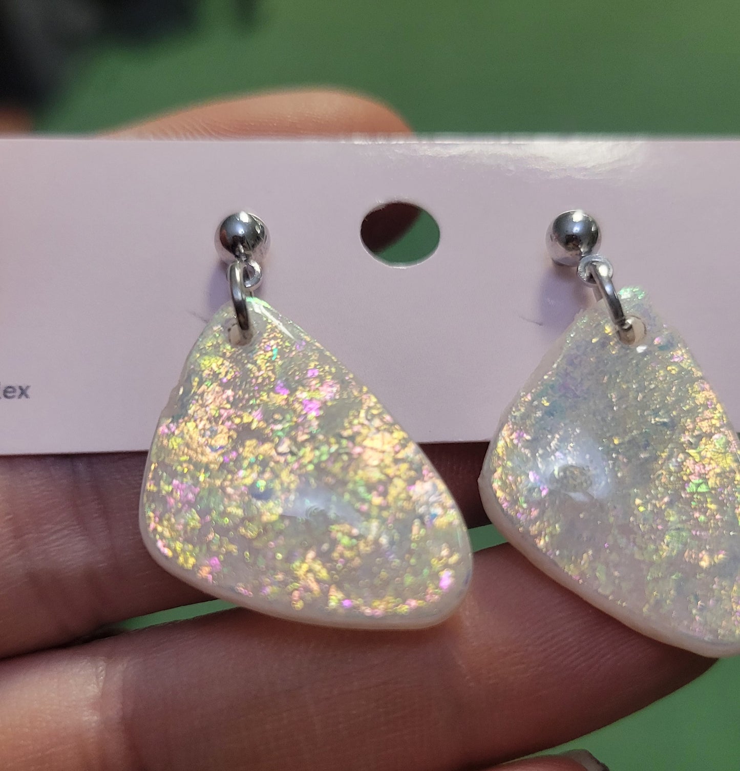 Diamond Pebble Dangles
