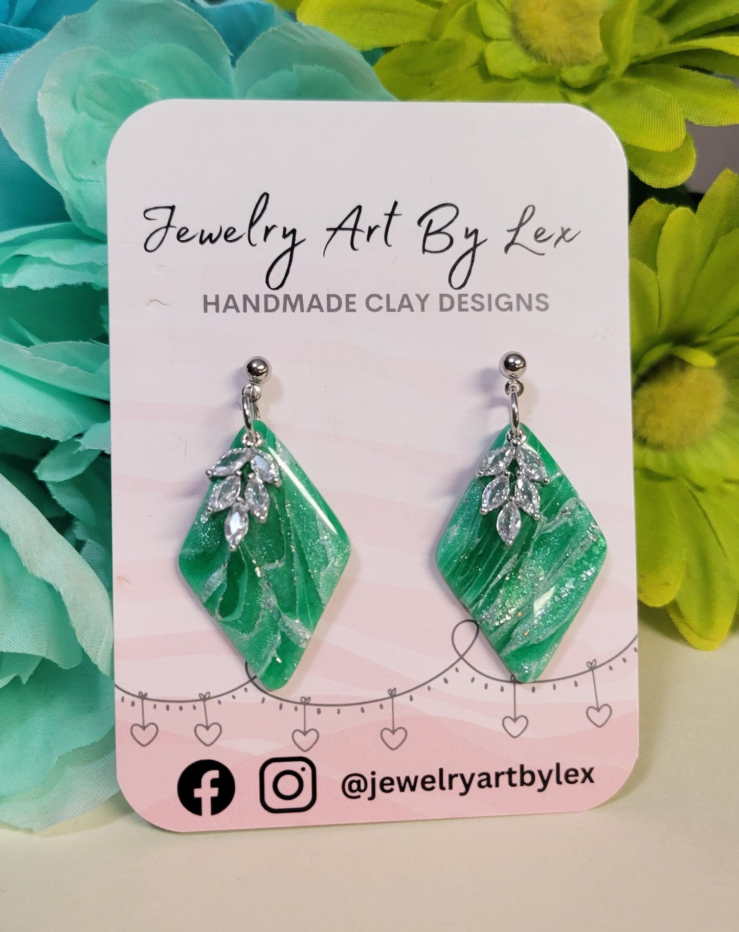 Irish Marble Charmed Statement Dangles