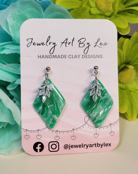 Irish Marble Charmed Statement Dangles