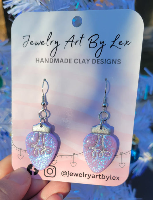 Purple Opal Vintage Bulb Dangles
