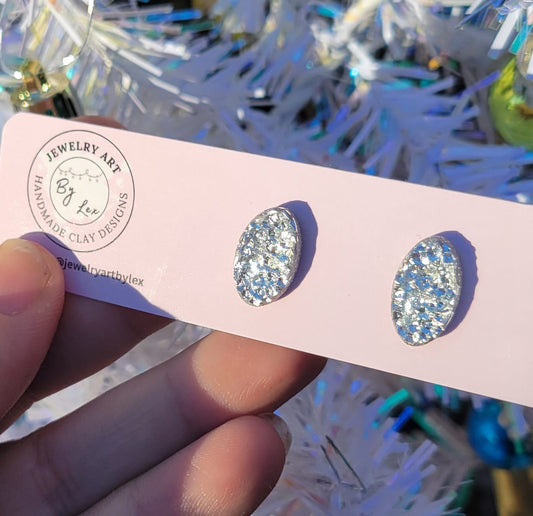 Hammered Silver Studs