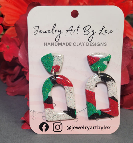 Christmas Glitter Window Dangles