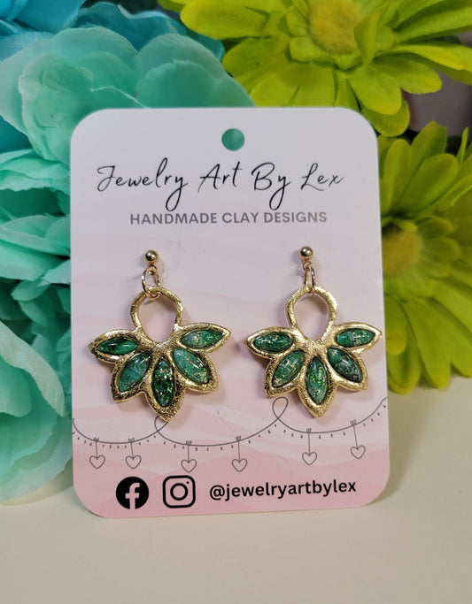 Patrick’s Gold Bezeled Dangles