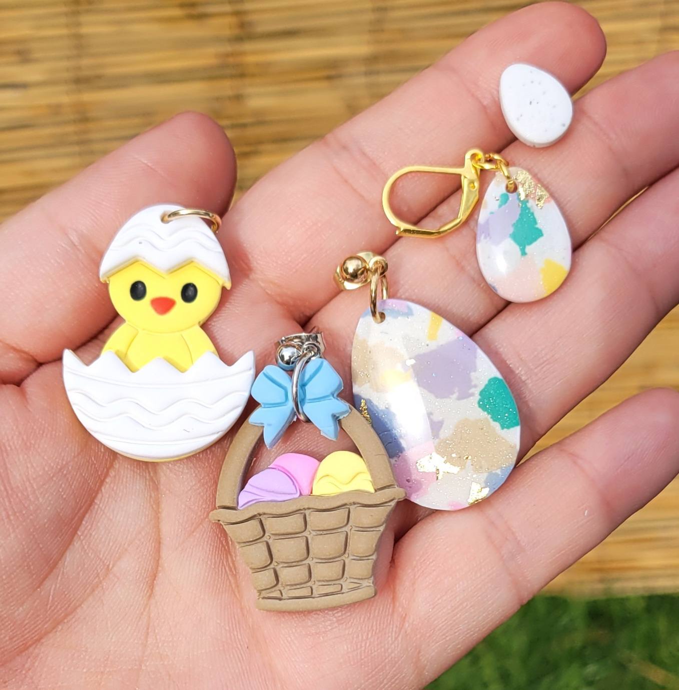 Boho Mini Egg Dangles
