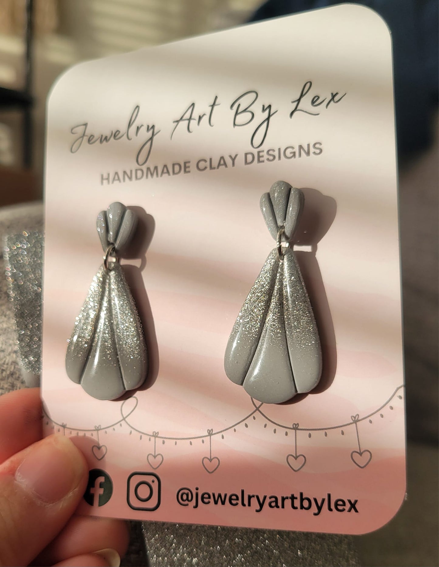 Elegant Ombré Glitter Dangles
