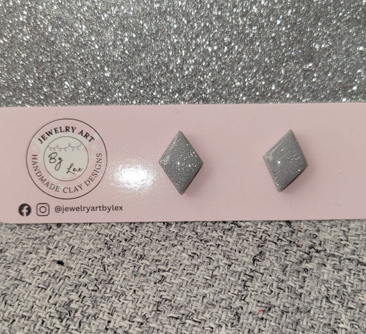 Glitter Stone Diamond Studs