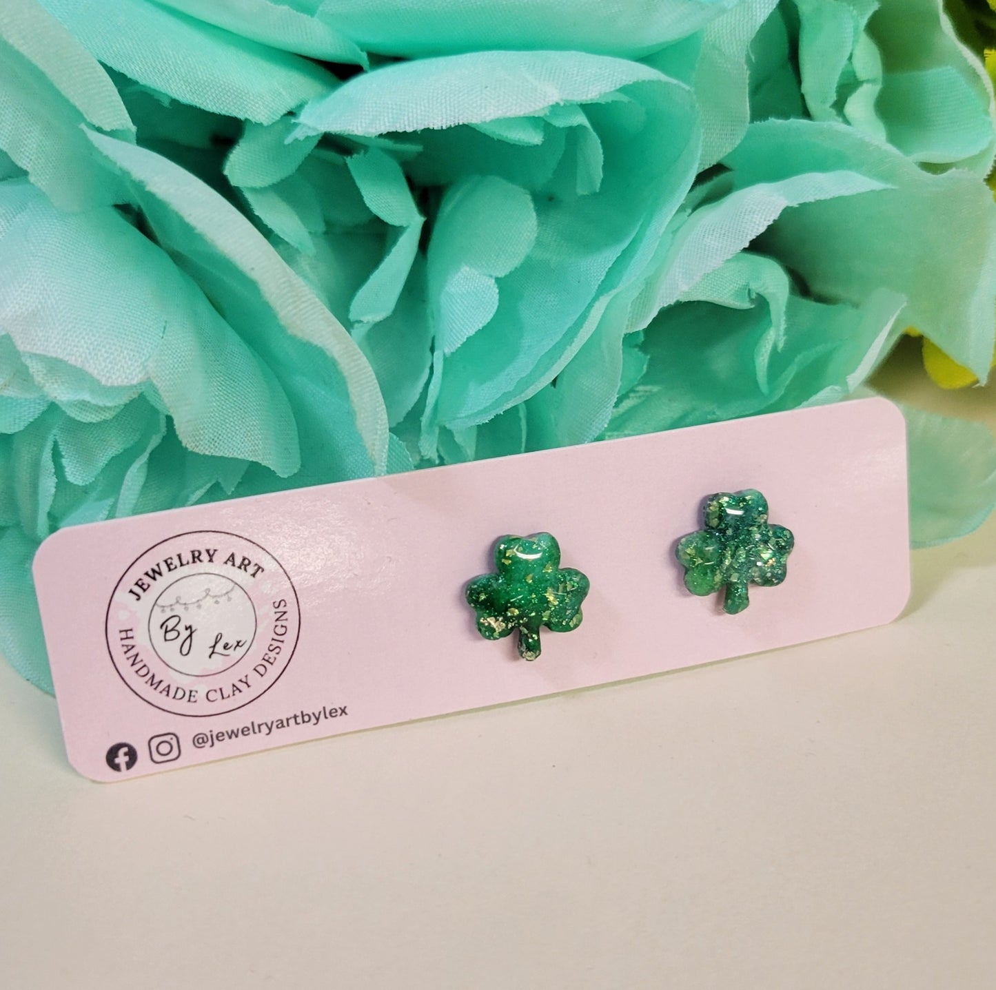 Patrick’s Gold Clover Studs