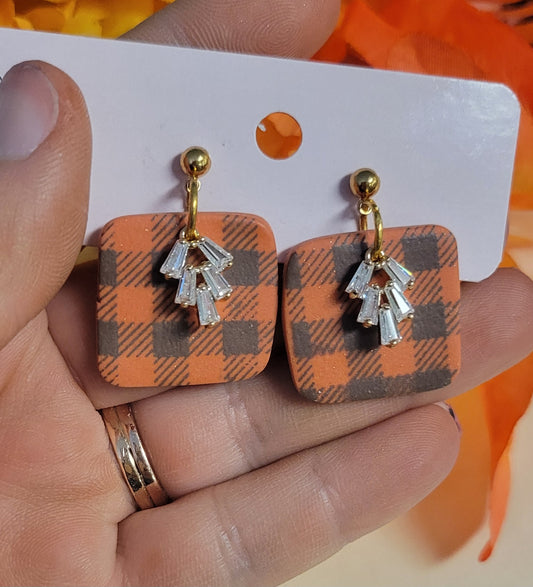Fall Plaid Charmed Dangles