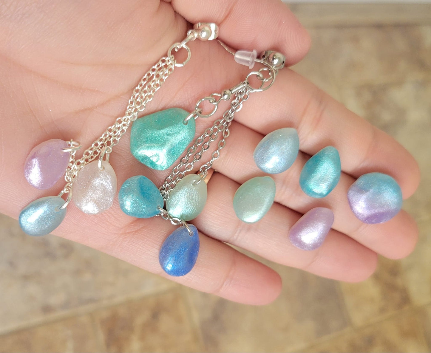 Mermaid Faux Pearl Chain Drops