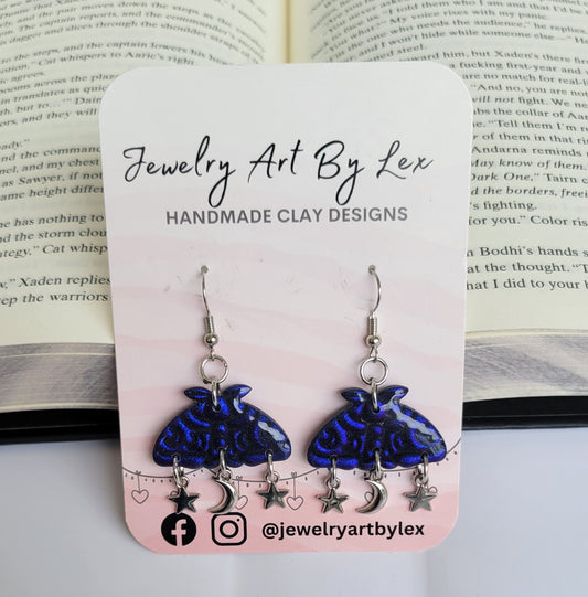 Celestial Moth Dangles