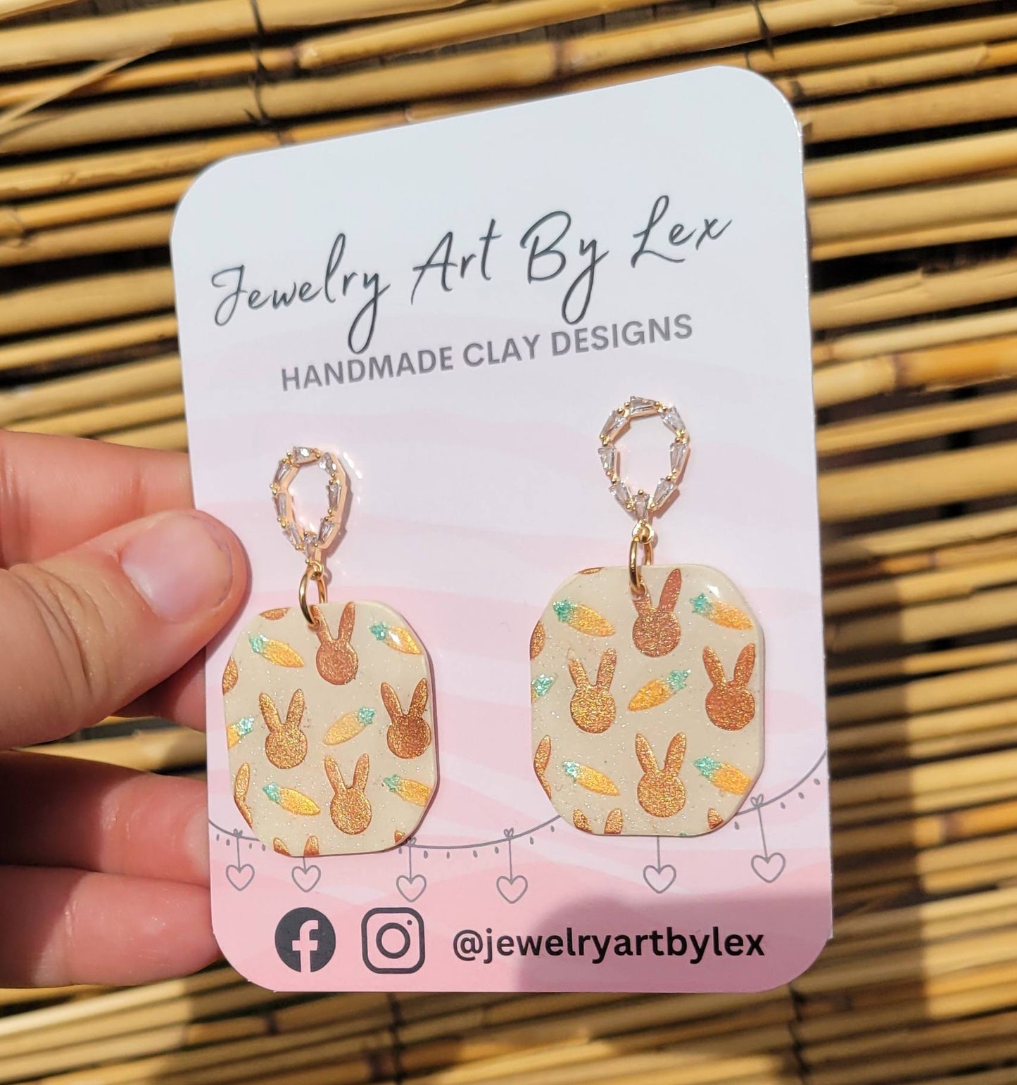 Bunny Patterned Dangles