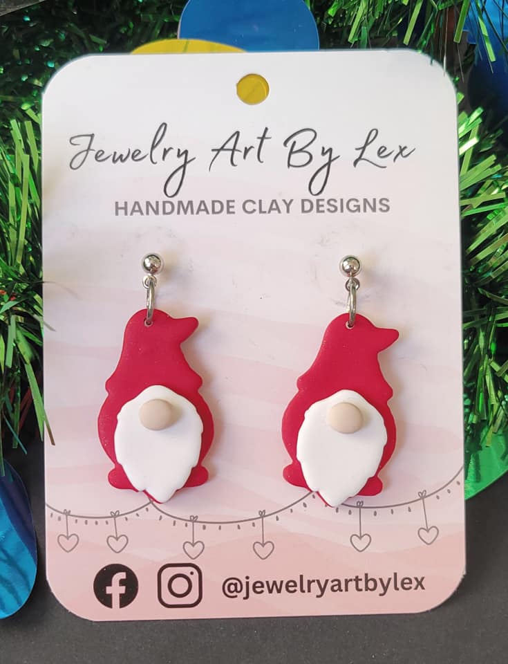 Red Gnome Dangles