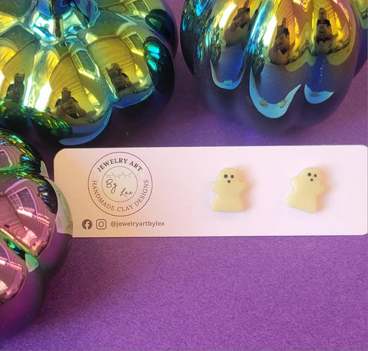 Glow in the Dark Ghost Studs