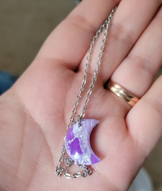 Amethyst Moon Necklace