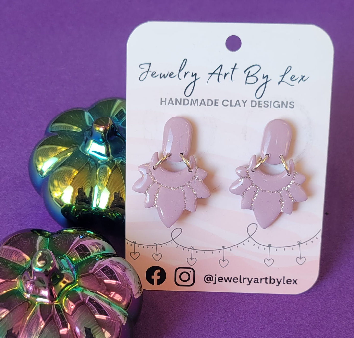 Mauve Boho Dangles