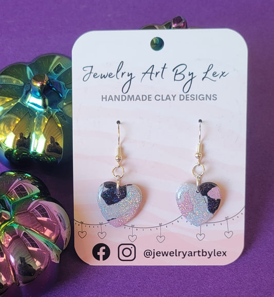 Neutral Holo Heart Dangles