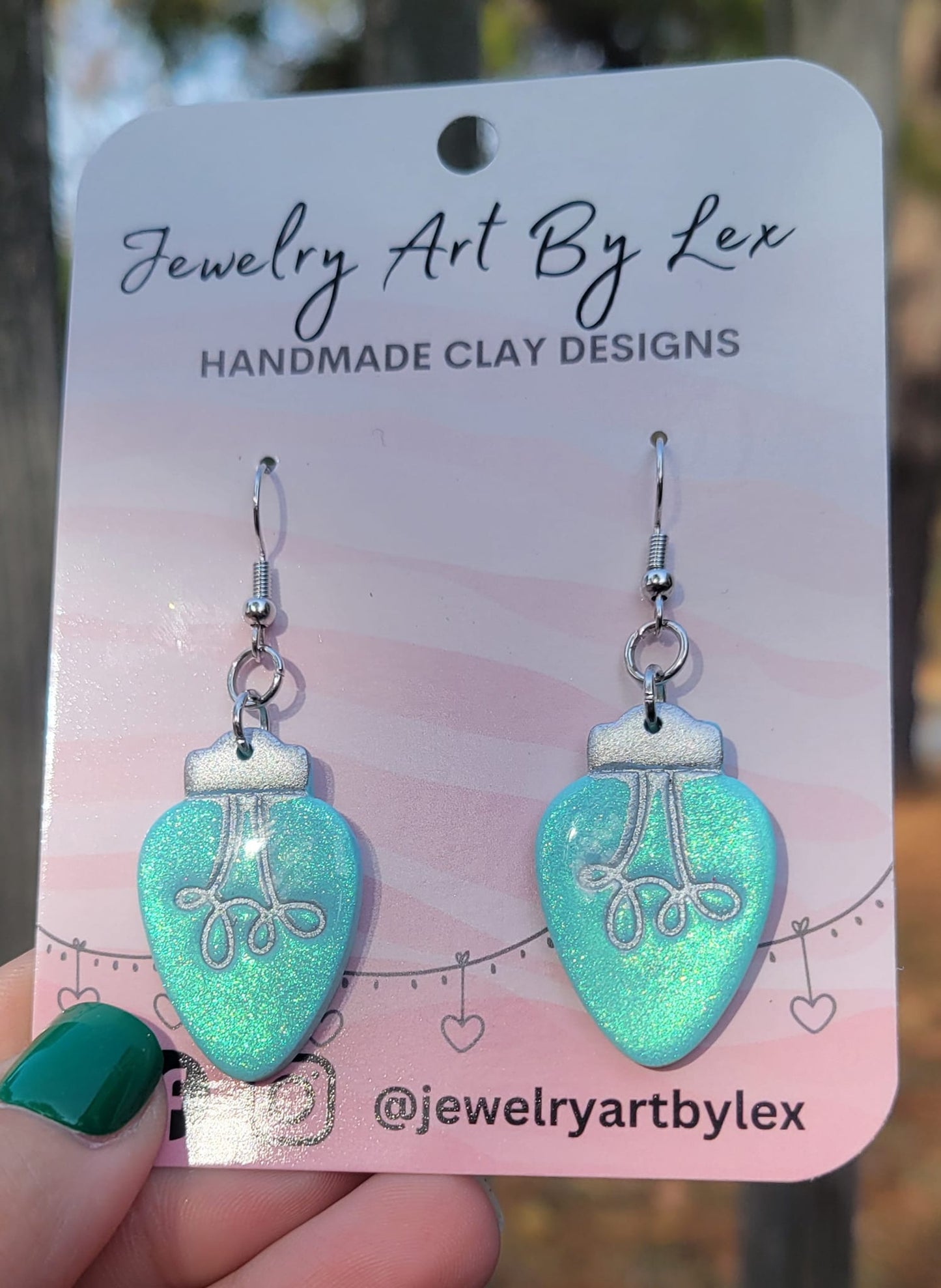 Mint Opal Vintage Bulb Dangles