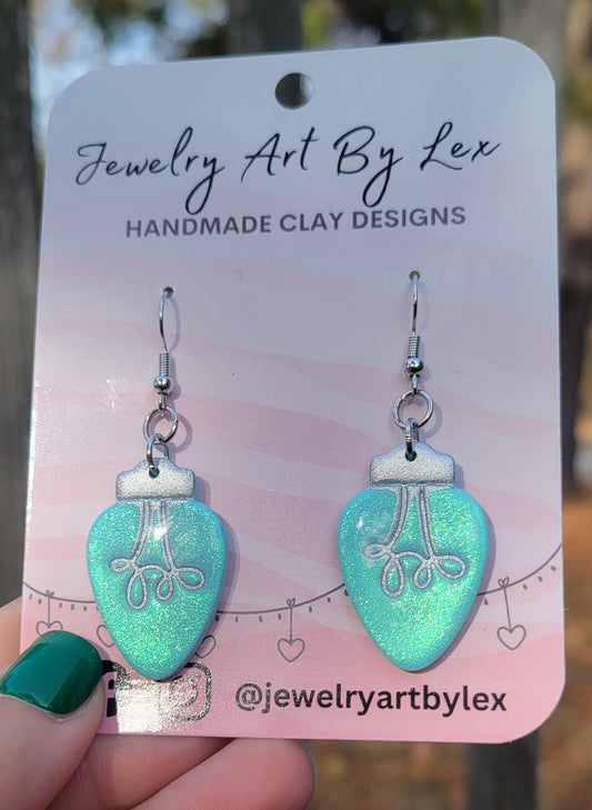 Mint Opal Vintage Bulb Dangles