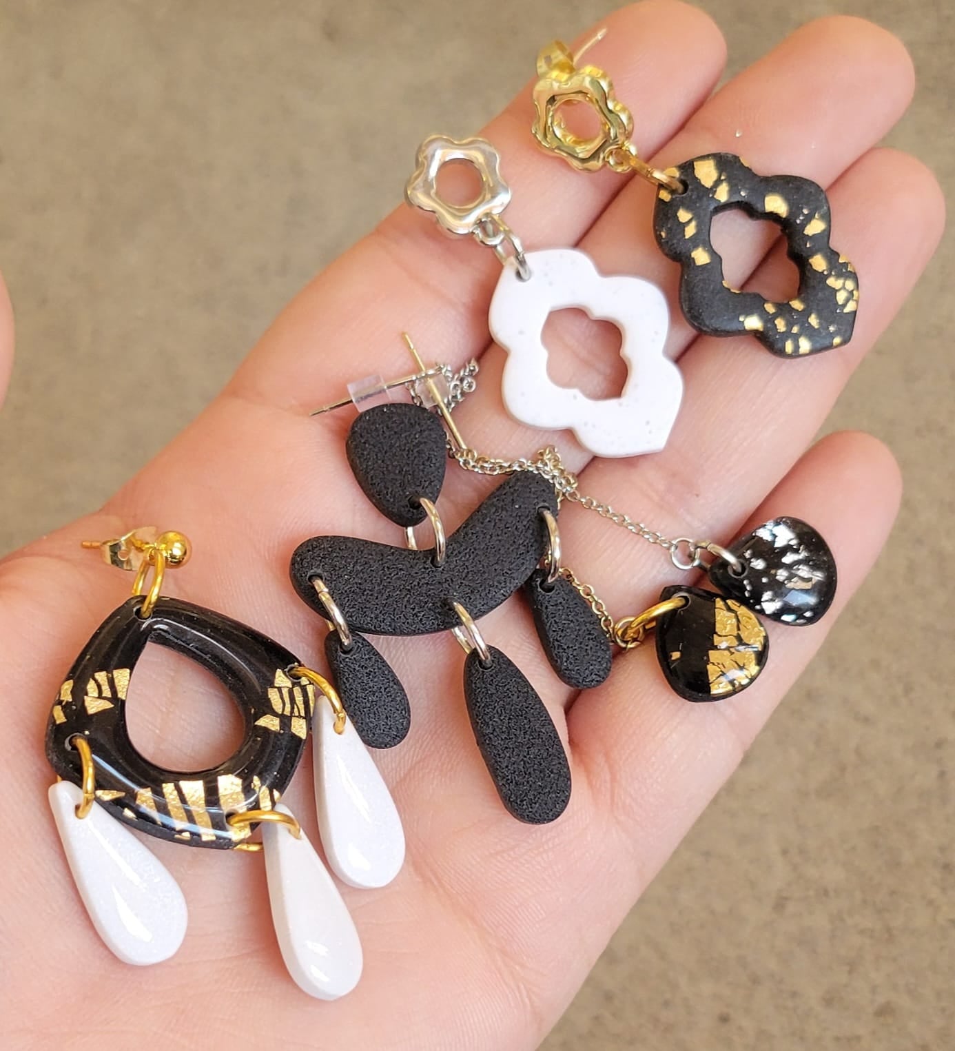 Black Pebble Chandeliers