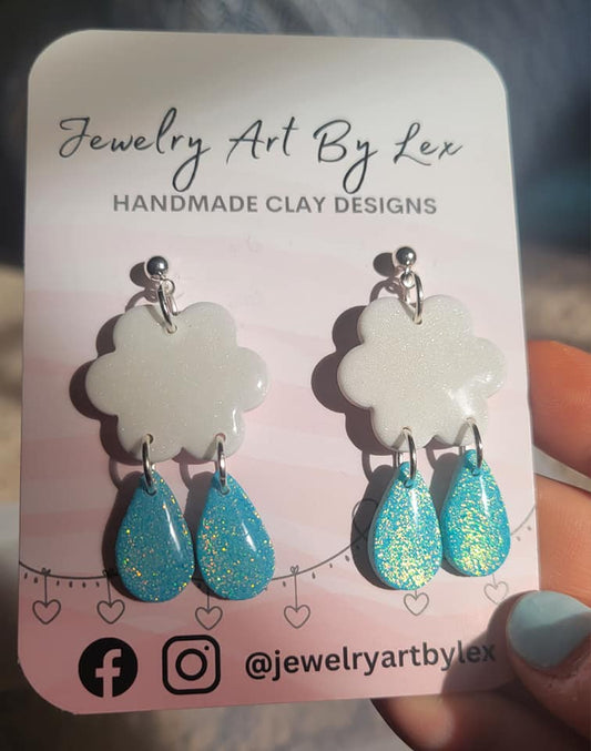 Flower Cloud Dangles