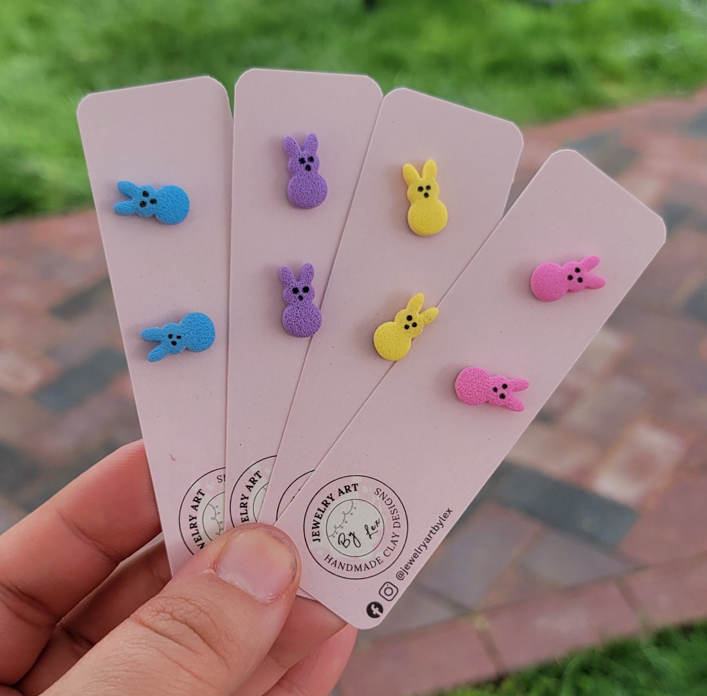 Peep Bunny Studs