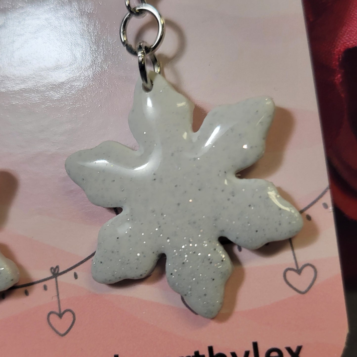 Ombré Gray Snowflake Dangles