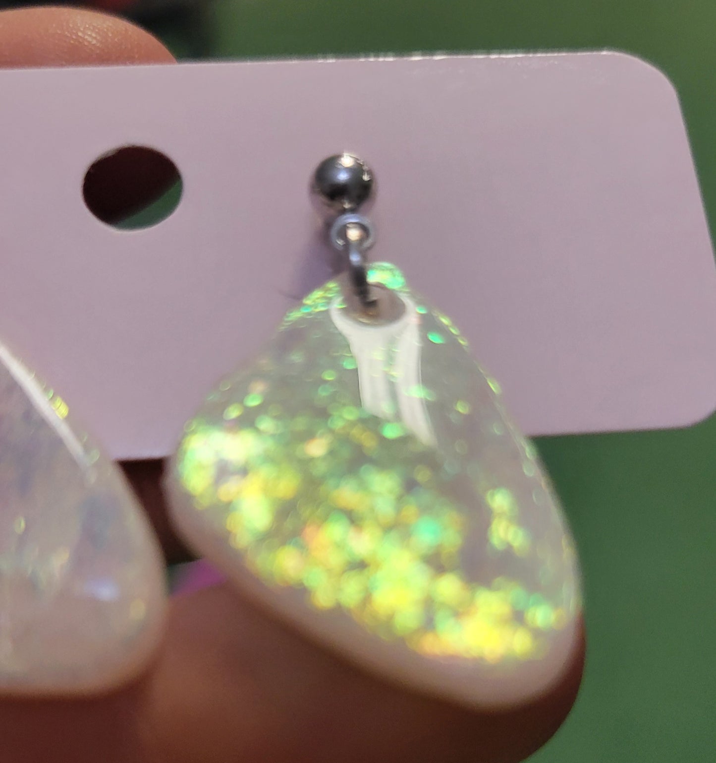 Diamond Pebble Dangles
