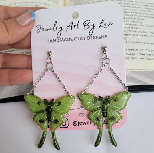 Luna Moth Dangles