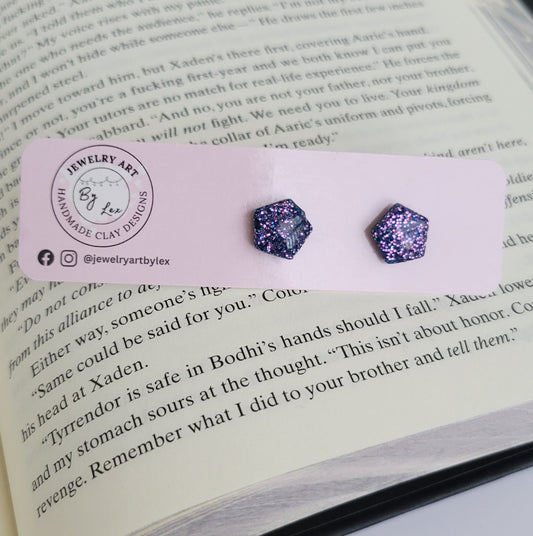 Galactic Glitter Studs