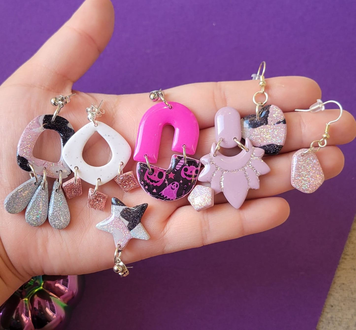 Neutral Holo Chandelier Dangles
