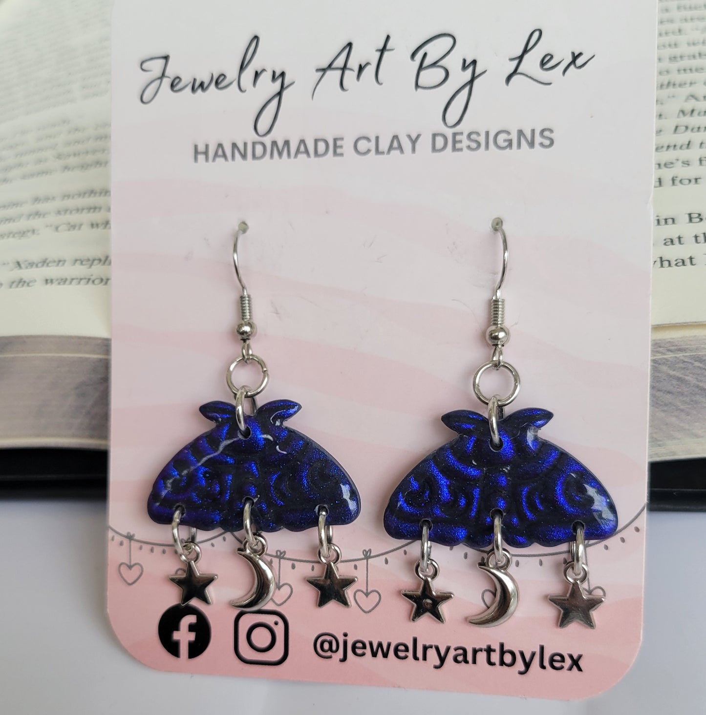 Celestial Moth Dangles