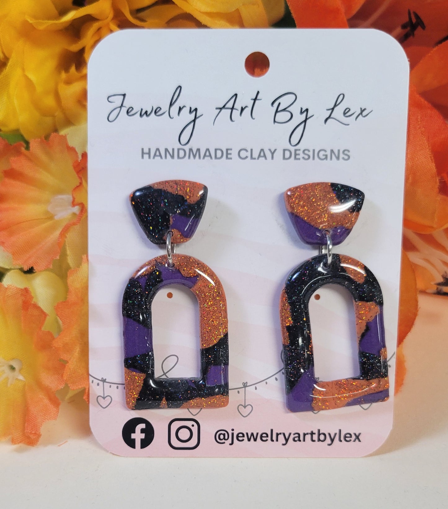 Halloween Glitter Window Dangles