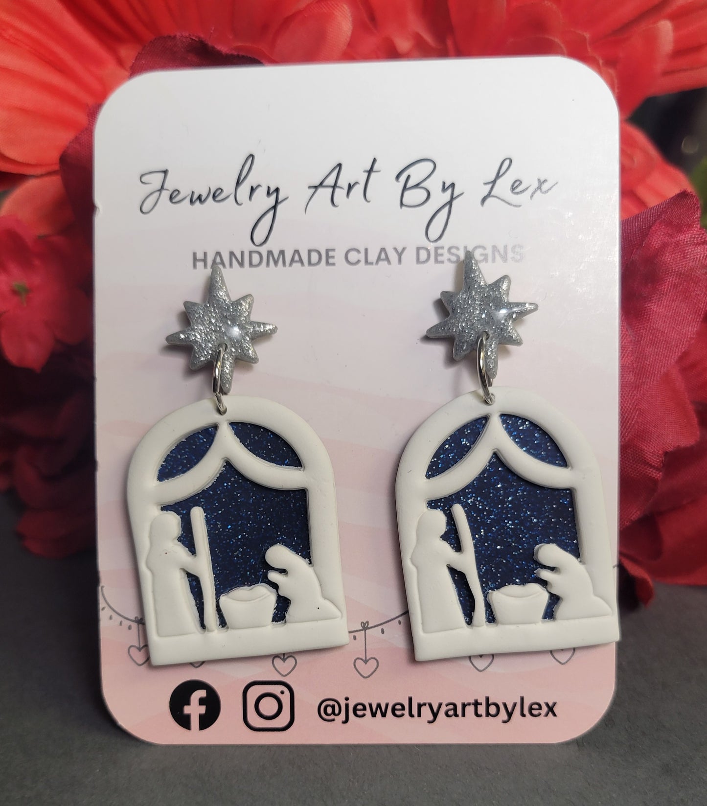 Night Nativity Scene Dangles