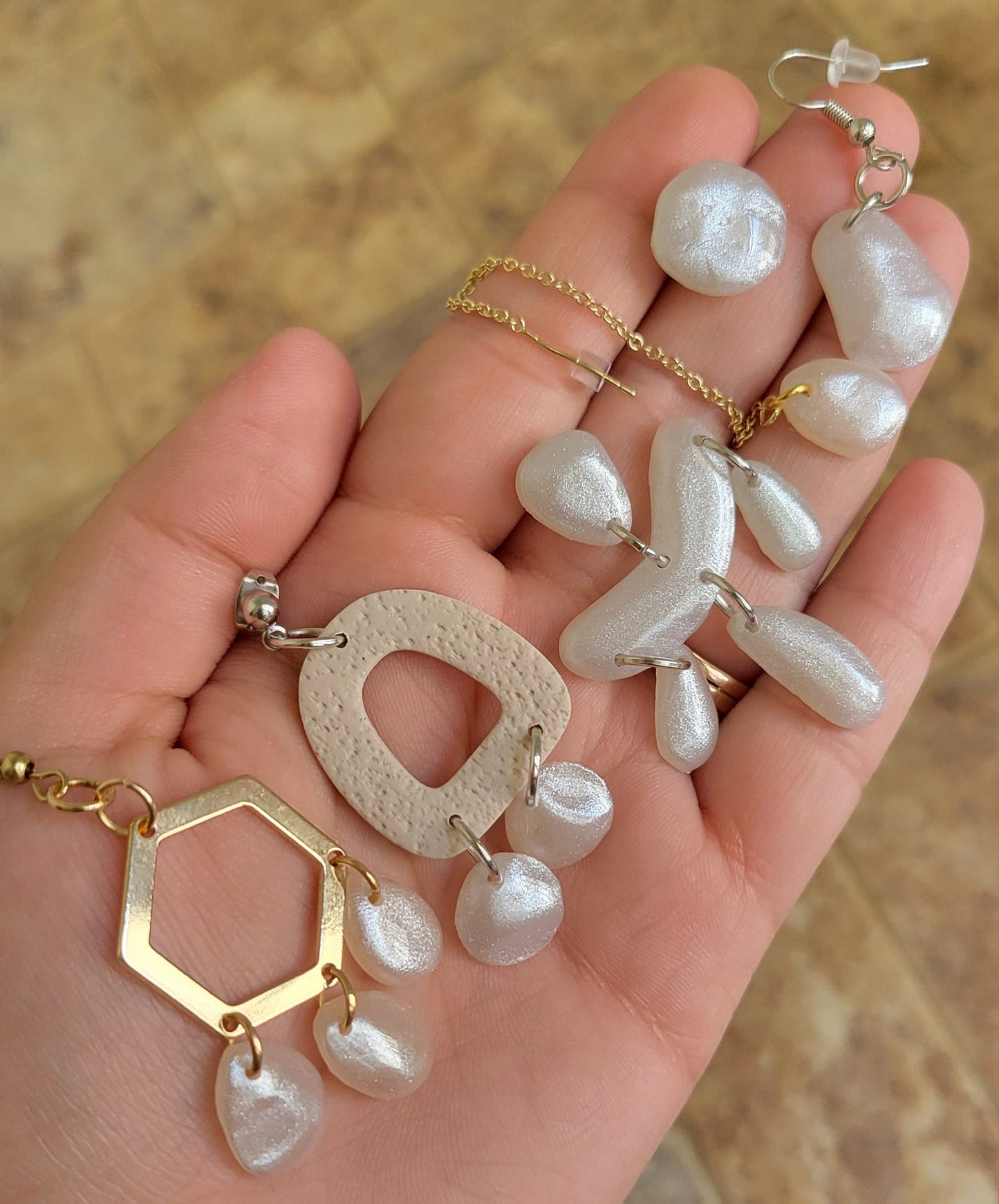 Faux Pearl Sandy Dangle