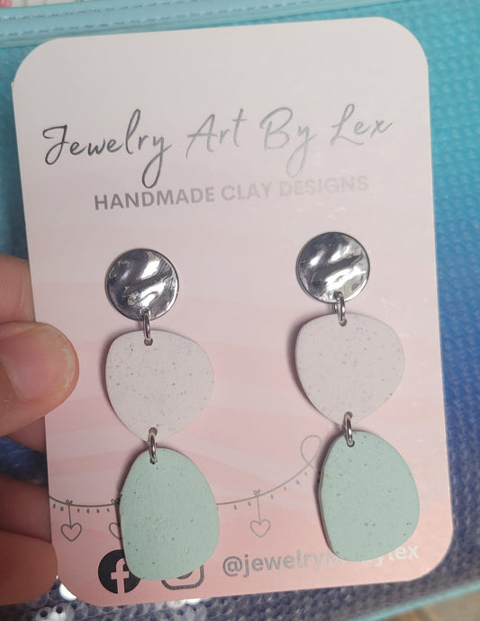 Mint Vanilla Stone Dangle