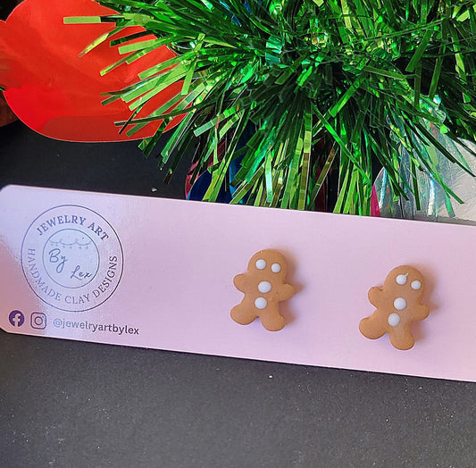 Gingerbread Man Studs