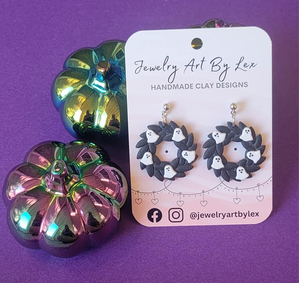 Haunted Wreath Dangles