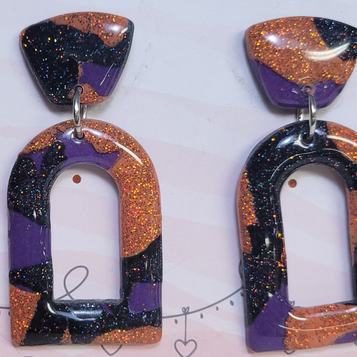 Halloween Glitter Window Dangles