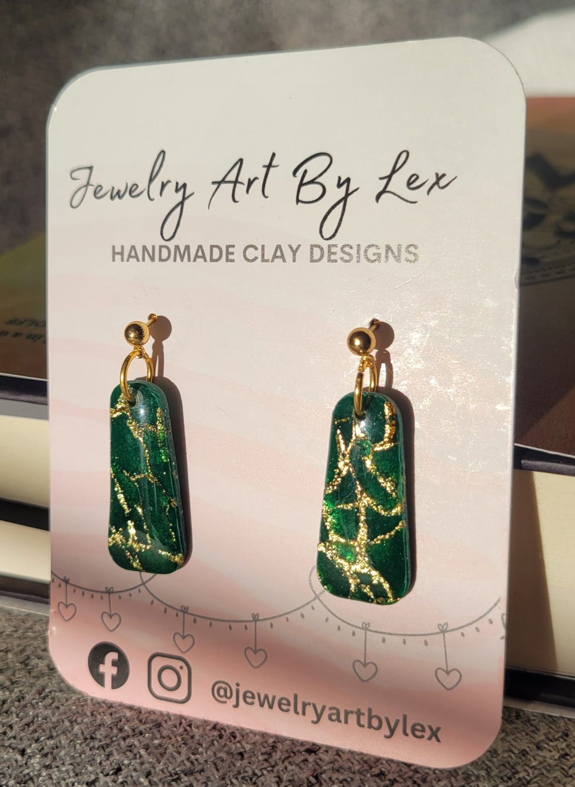 Green/Gold Marble Drops