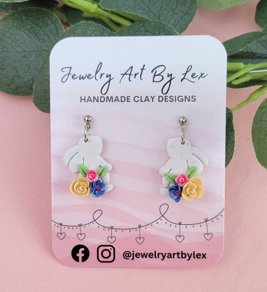 Bright Bunny Bouquet Dangles