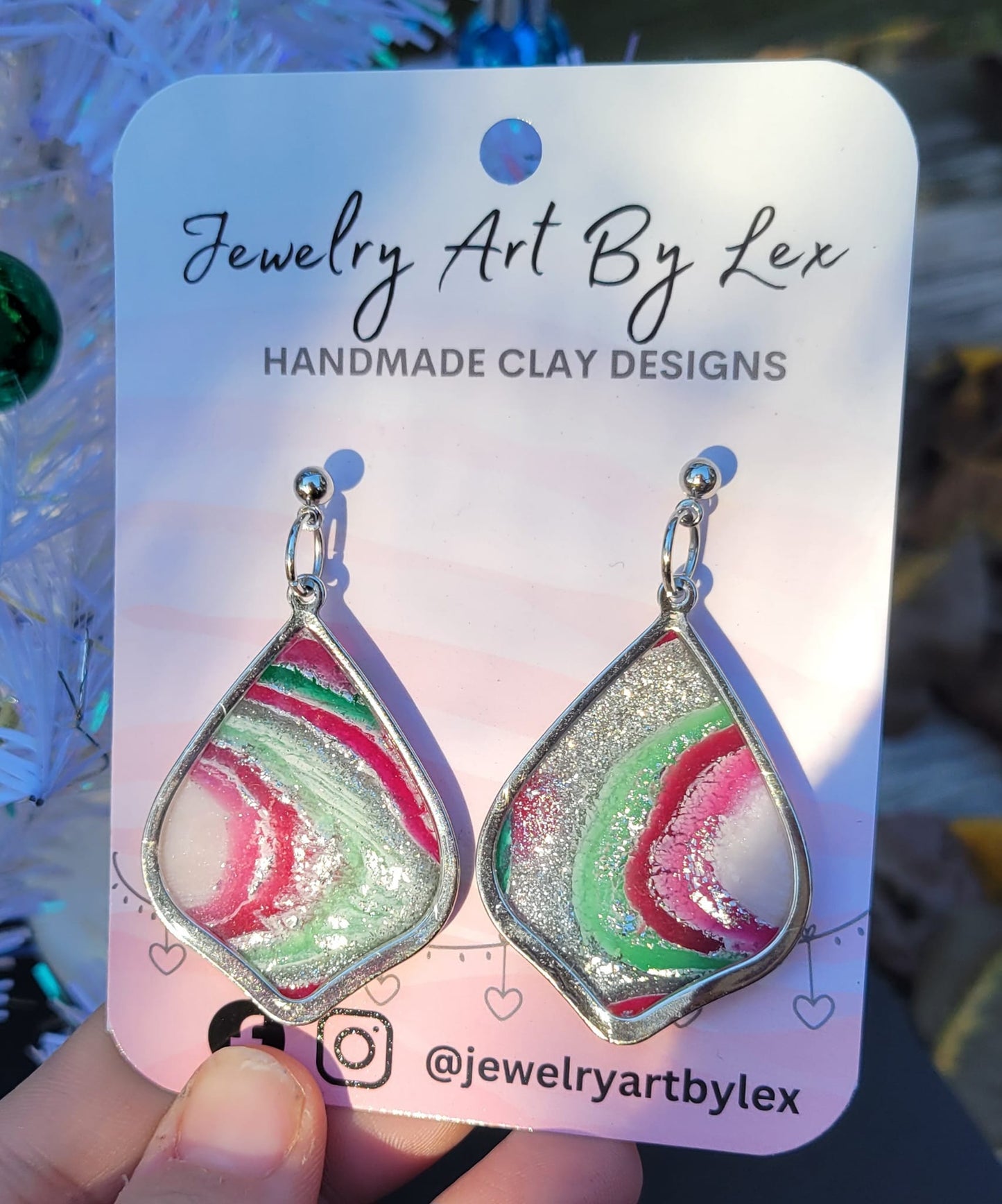 Christmas Agate Statement Drops