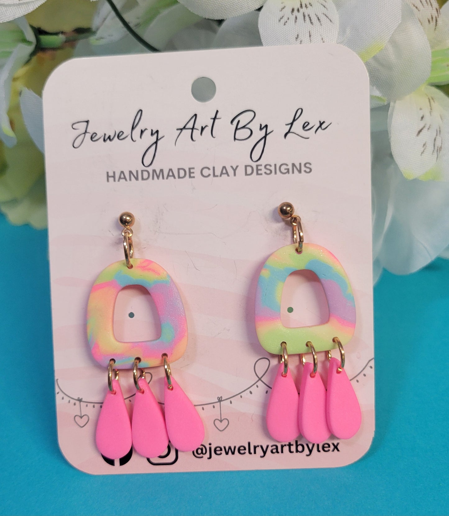 Tie-Dye Chandelier Dangles