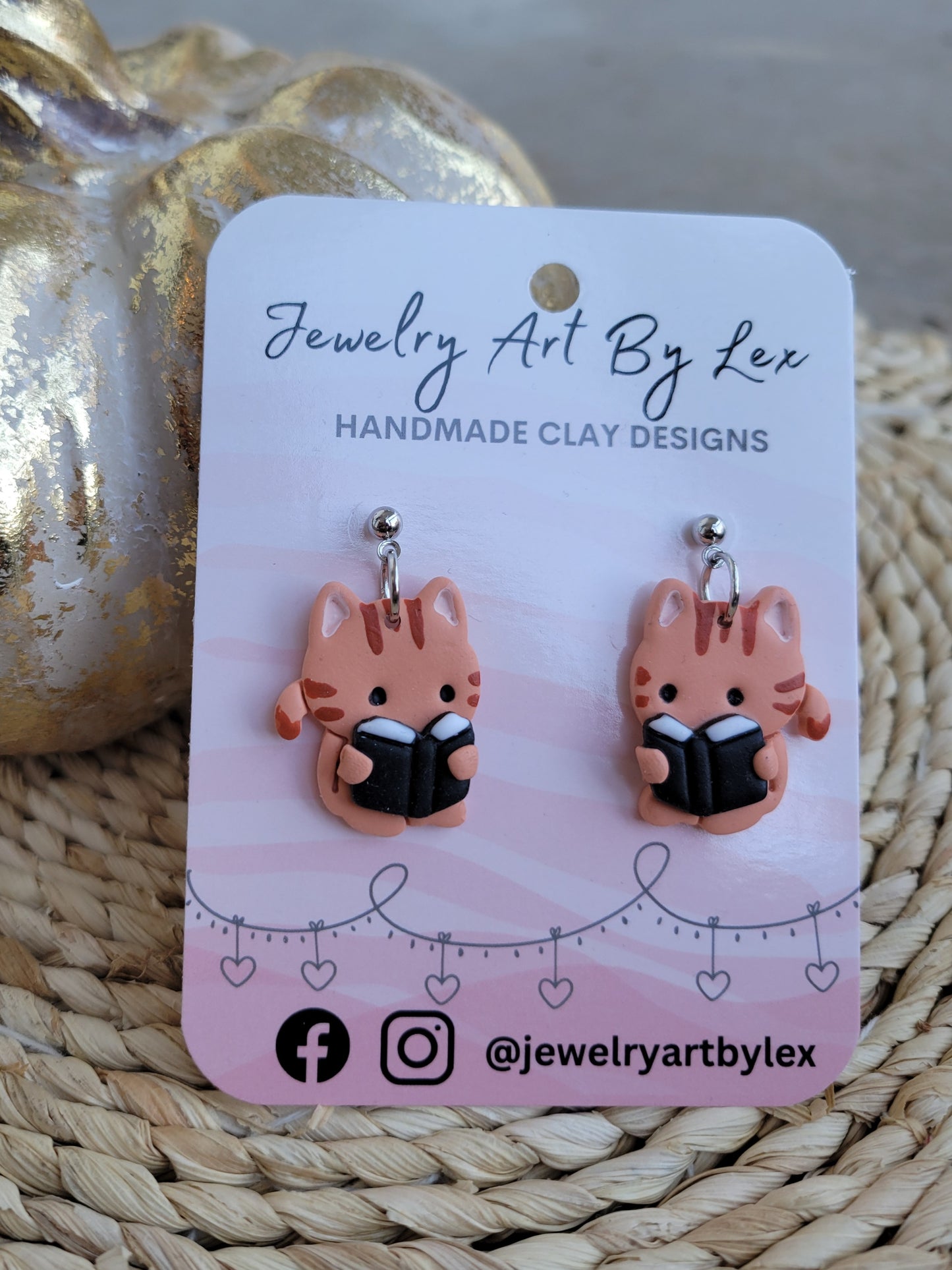 Literary Ginger Dangles