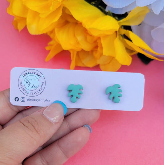Monstera Studs